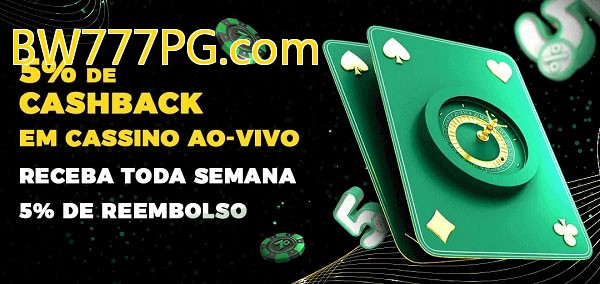 Promoções do cassino ao Vivo BW777PG.com